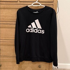 Adidas Men's Black Crewneck Sweater